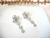 Vintage Long Rhinestones Earrings 71116