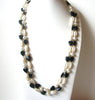 Vintage Lucite Faux Pearls Necklace 110720