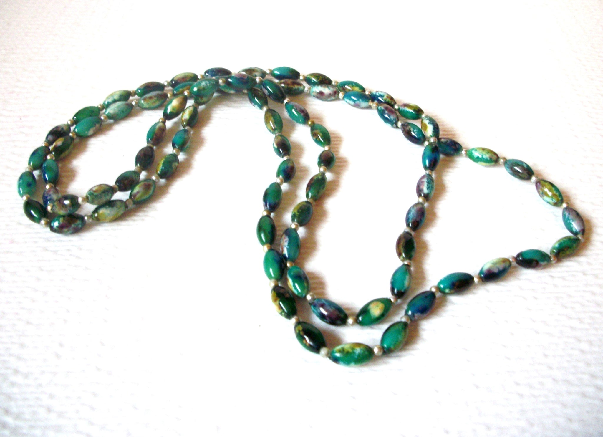 Vintage Lucite Beads Necklace 110720
