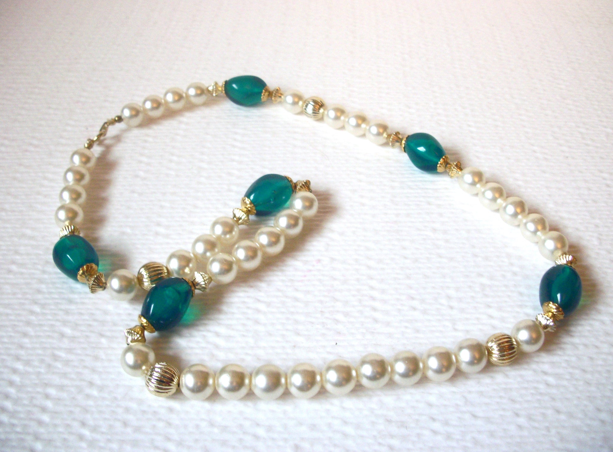 Vintage Faux Pearl Necklace 110720