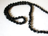 Black CZECH Glass Vintage Necklace 41520