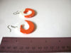Retro Orange White Dangle Earrings 41520