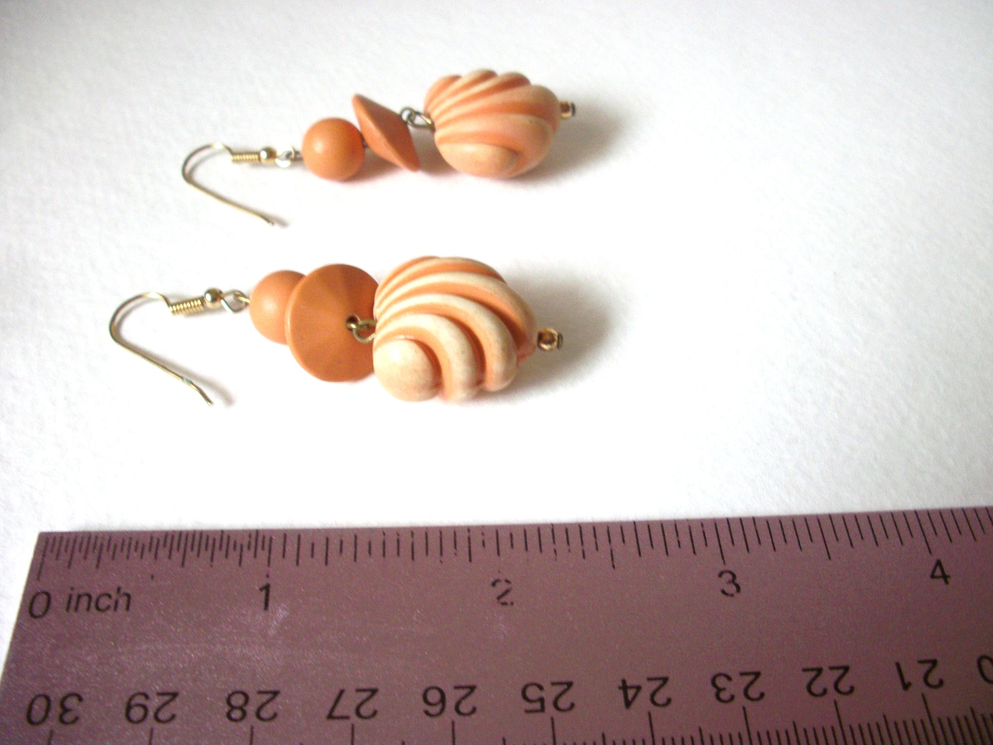 Retro Wood Dangle Earrings 41520