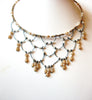 Vintage Glass Beaded Choker Necklace 111020