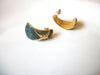 Retro Sage Gold Earrings 42520