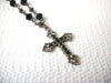 Vintage 50s Glass Crucifix 72116D