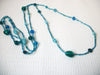 Vintage Glass 56 Inch Necklace 72116D