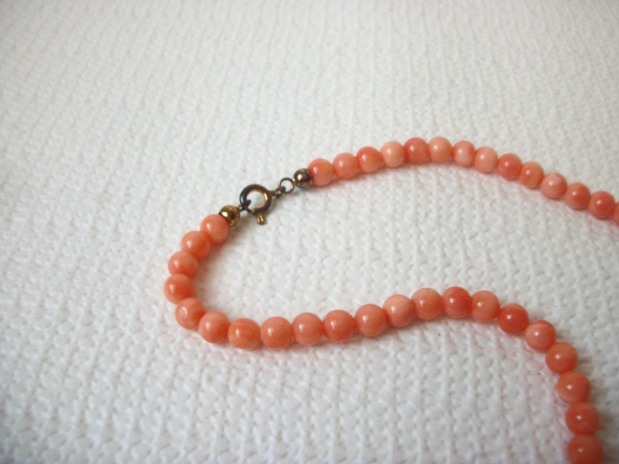 Vintage 50s Small Beadded Glass Necklace 72116D