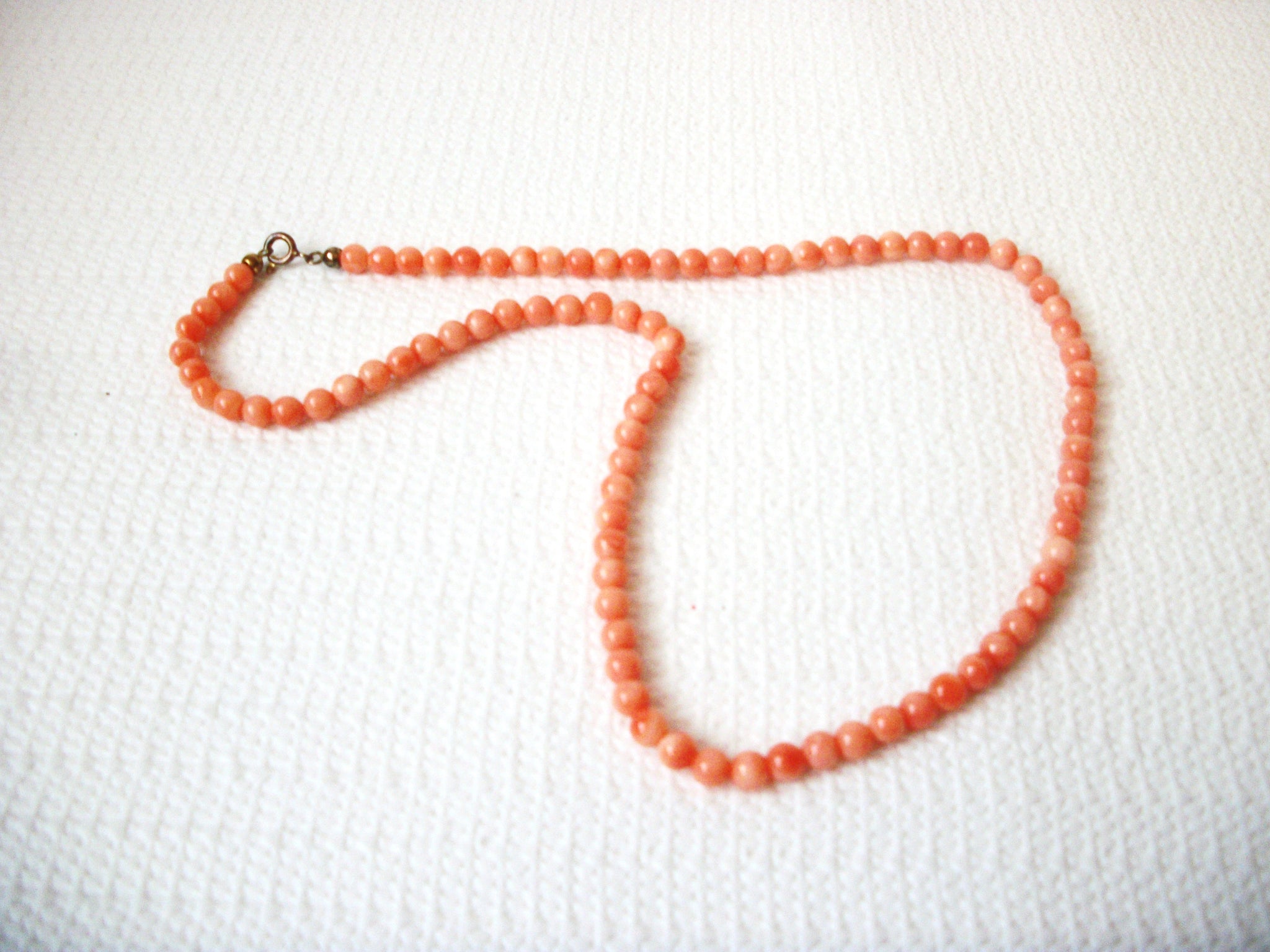 Vintage 50s Small Beadded Glass Necklace 72116D