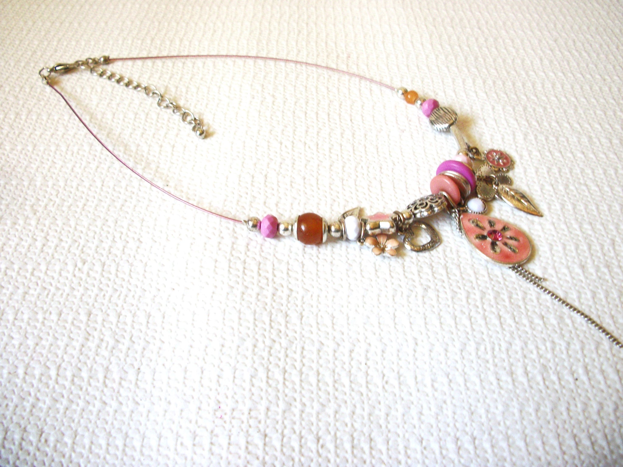 BOHO Rhinestones Glass Necklace 42520