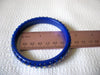Retro Cobalt Blue Rhinestones Bangle 42420