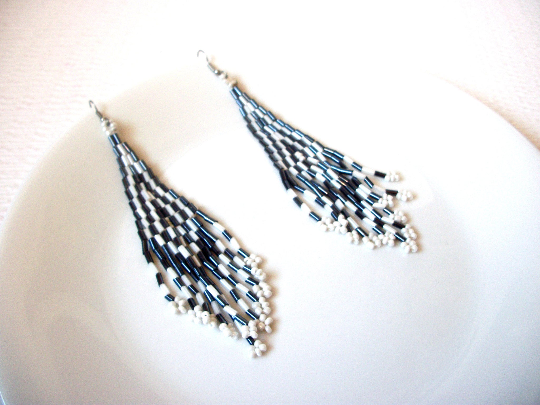 Bohemian Long Glass Earrings 111120
