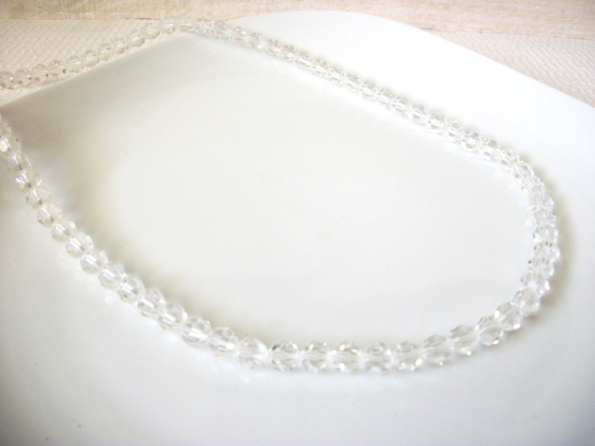 SAL Swarovski Clear Crystals Glass Necklace 41920
