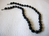 Vintage Black Czech Glass Necklace 41920