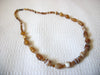 Vintage Caramel Swirls Glass Necklace 41920