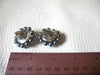 JAPAN Vintage Silver Cluster Earrings 42720