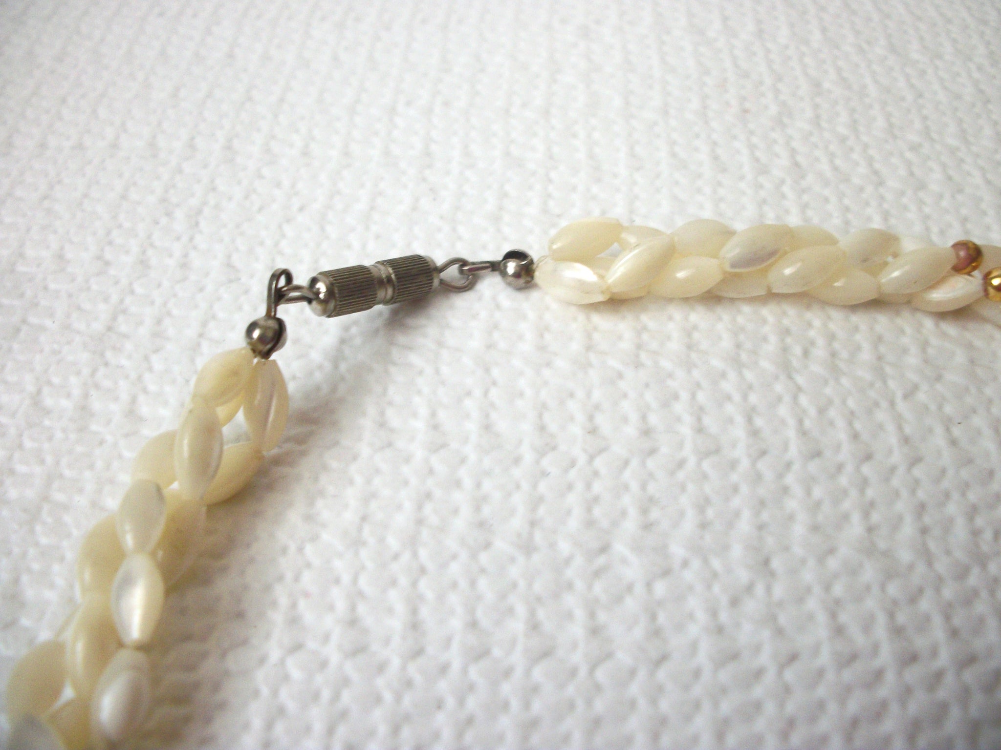 Vintage 70s Carnelian Agate Lucite Necklace 70616