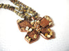 Vintage Stones Rhinestones Butterfly Necklace 111220