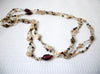 Vintage Long Glass Beads Necklace 70616