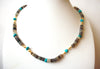 Vintage Southwestern Glass Stones Necklace 70616