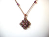 Vintage Copper Rhinestone Necklace 111220