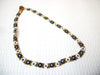 Vintage Glass Flower Choker Necklace 70616