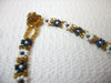 Vintage Glass Flower Choker Necklace 70616