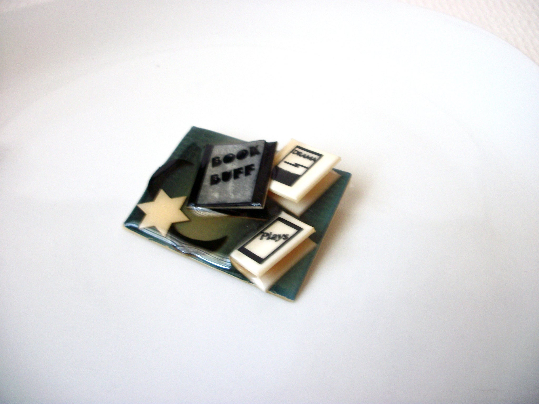 Vintage Lucinda Pins, Book Pins By Lucinda, Book Buff Pins Brooch 113016