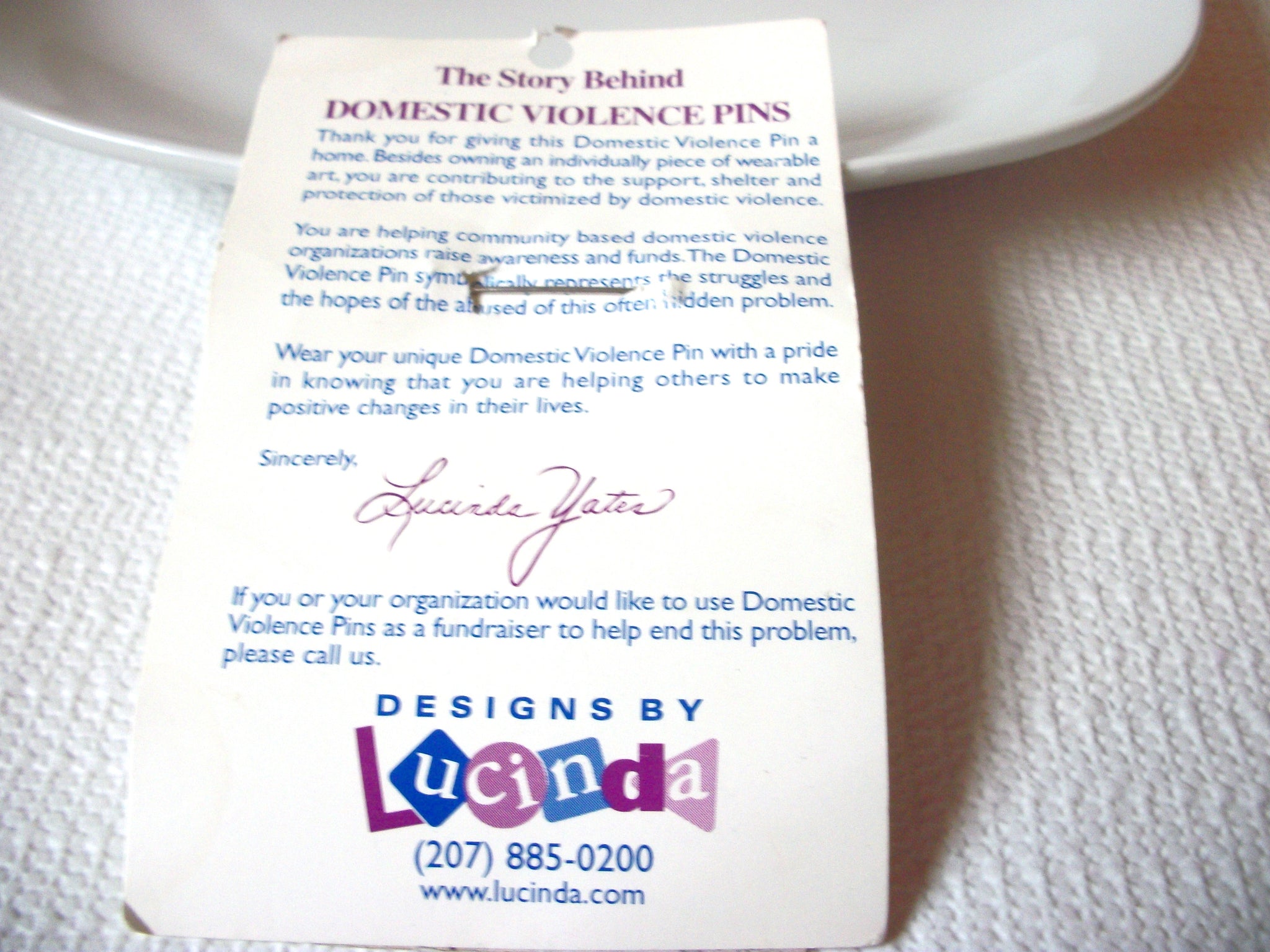 Lucinda House Pins, Domestic Violence Designs By Lucinda 80217