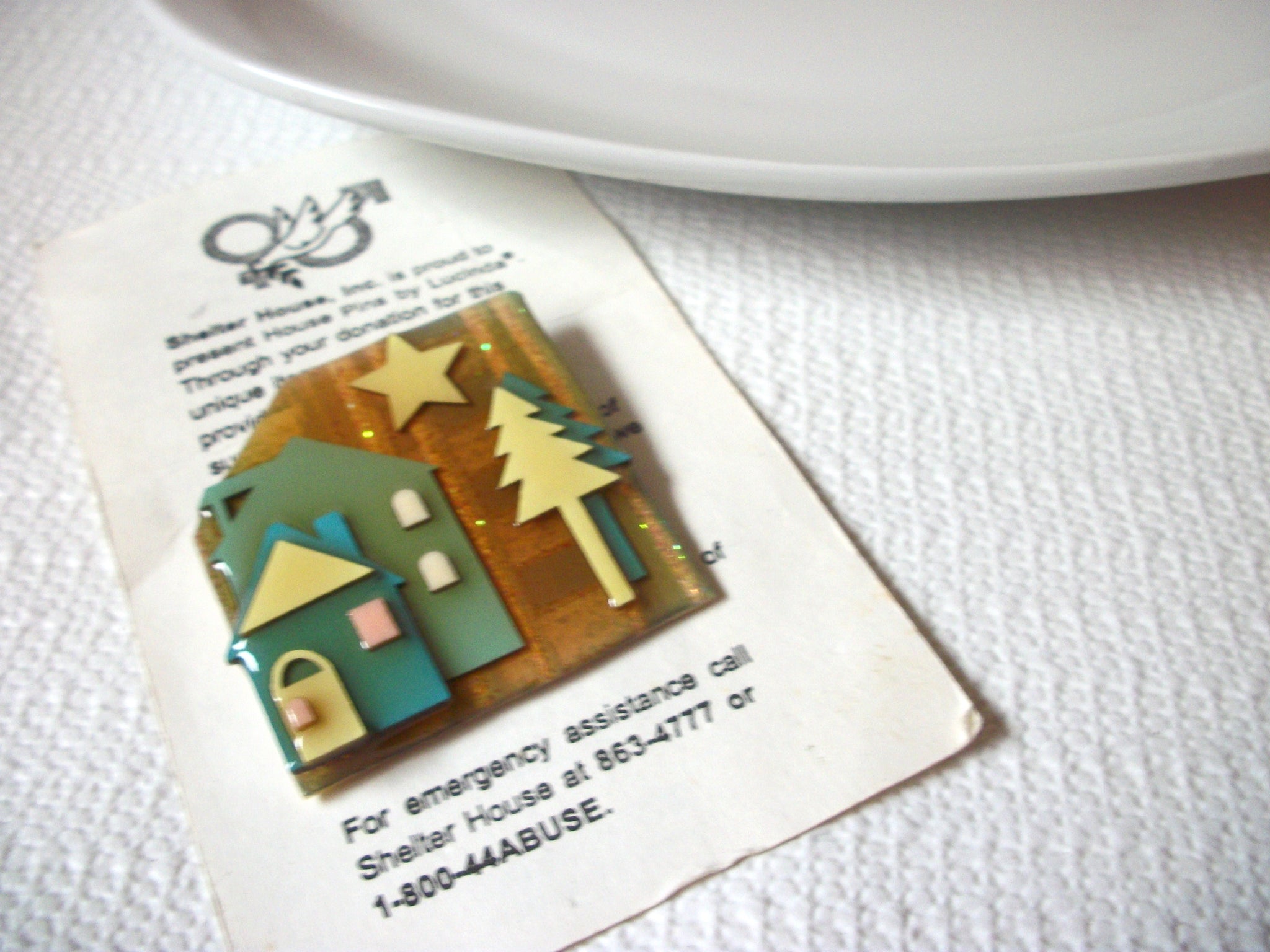 Lucinda House Pins, Glitter Northern Woods Night Designs By Lucinda 80217