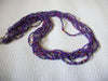 Retro Purple Red Clear Glass Necklace 43020