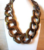 Kylie Tortoise Shell Chunky Links Necklace 41020