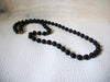 Vintage 30 Inch Black Necklace 50220