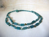 Vintage Turquoise Green Stones Necklace 50220