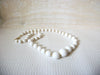 Retro White Lucite Necklace 50220