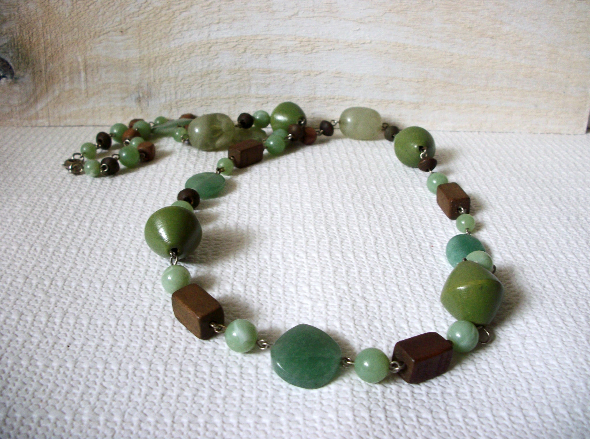 Retro Adventurine Stones Necklace 50320