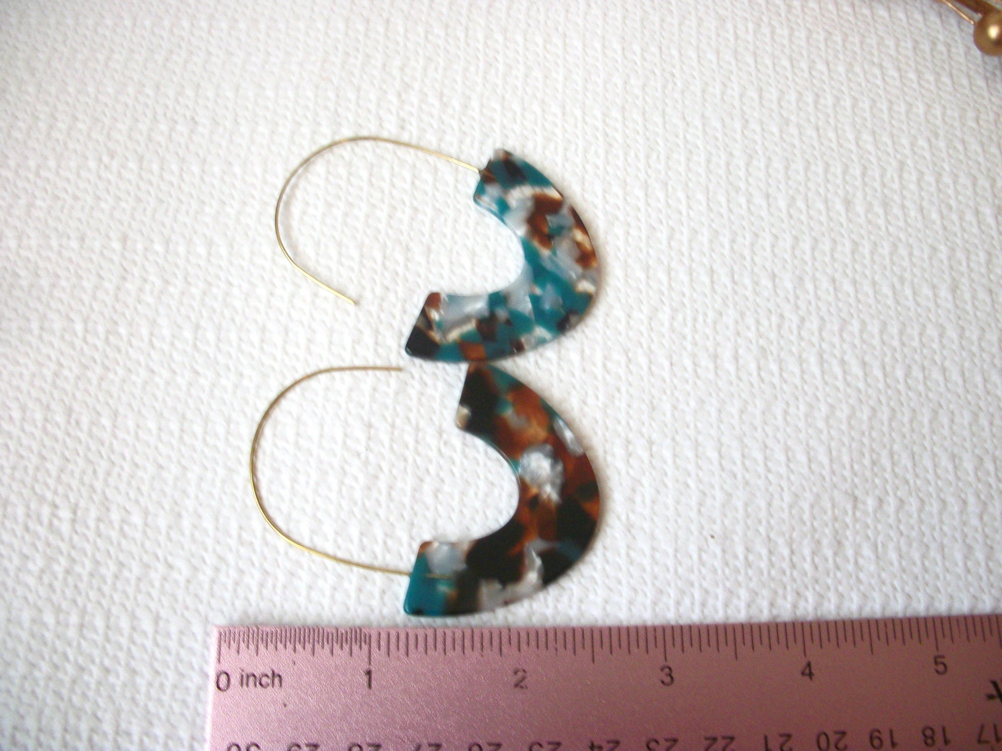 Tortoise Shell Azure Earrings 71116