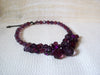 Retro Purple Cluster Necklace 50420
