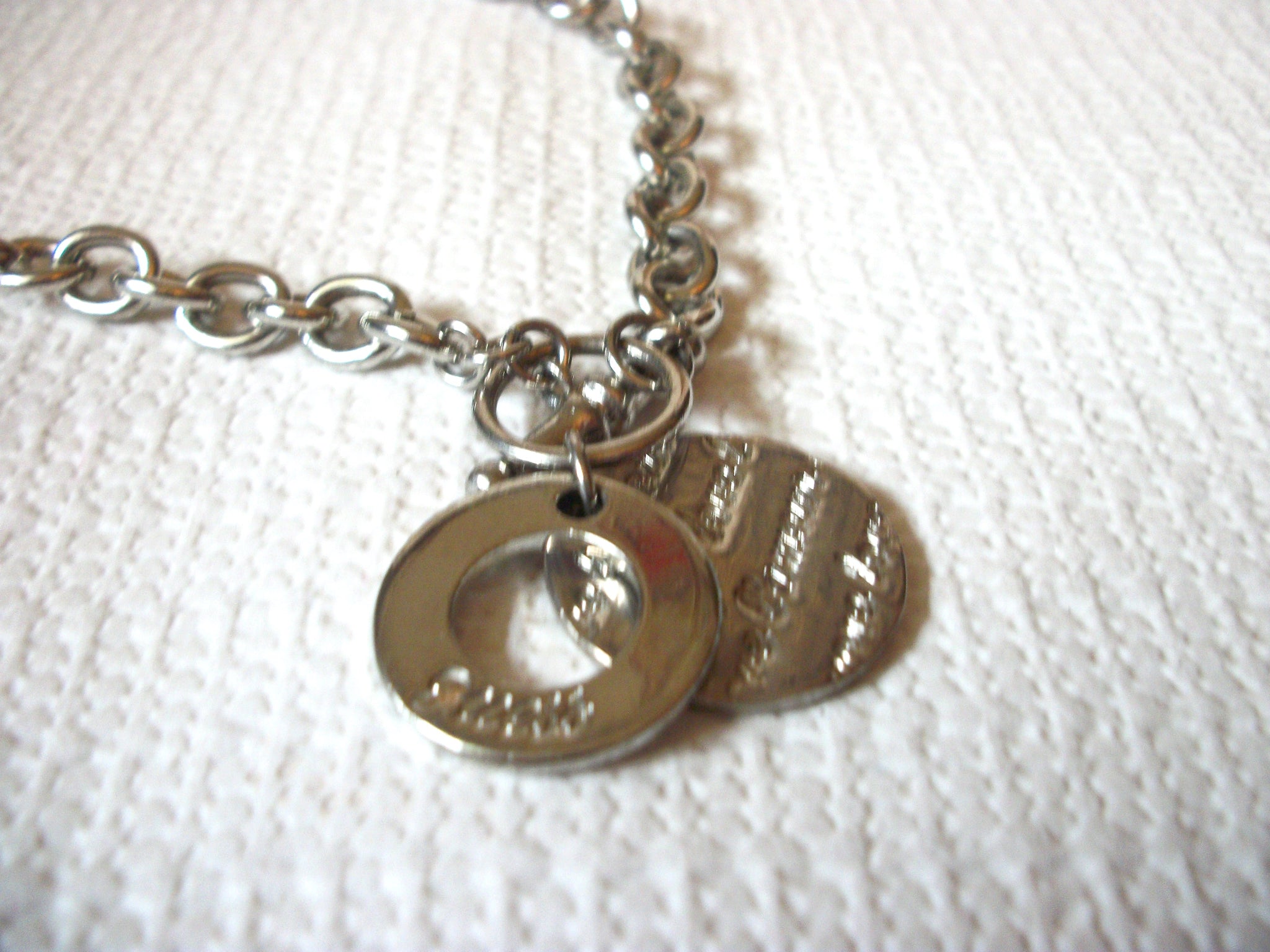 Retro Silver Link Necklace 50520