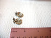 Vintage Silver Toned 50s Earrings 41020