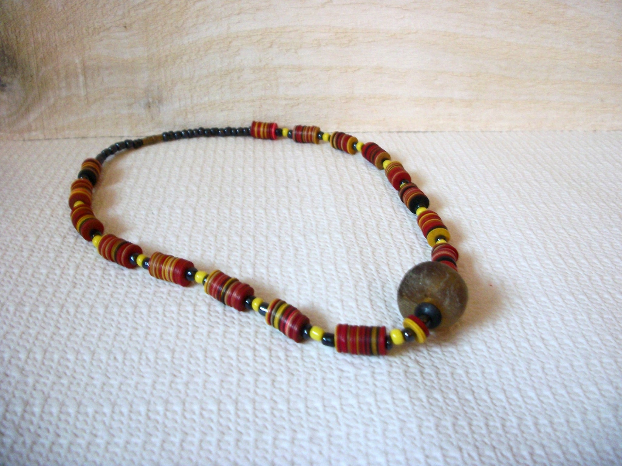 African Trade Beads Necklace 50620