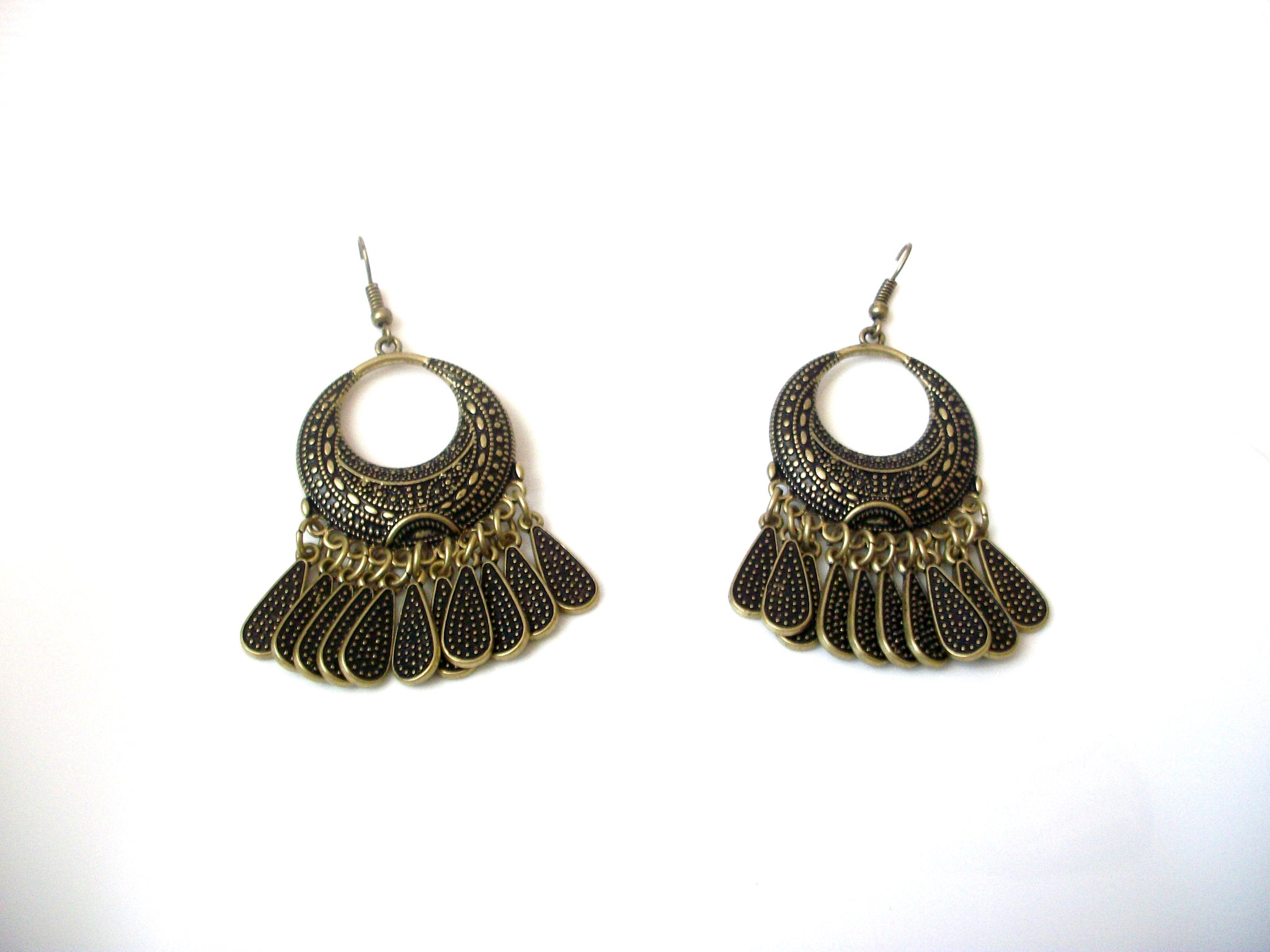 Vintage Brass Dangle Earrings 111520