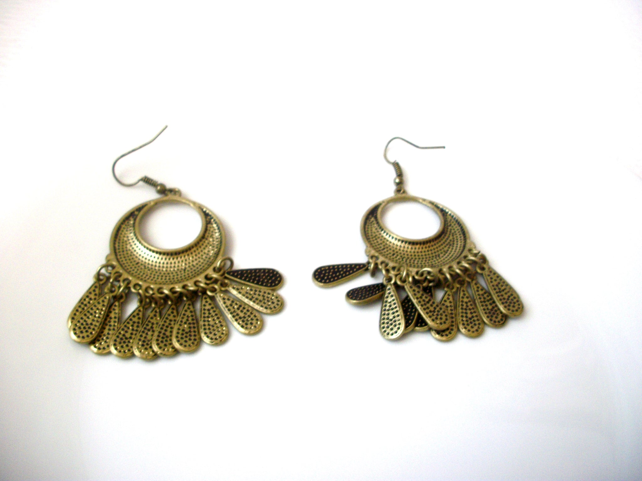 Vintage Brass Dangle Earrings 111520