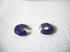 Vintage Old Plastic Hoop Earrings 71416