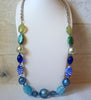 Vintage LANE BYRANT Glass Necklace 50720