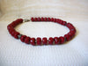 Vintage Lucite Burgundy Necklace 50720