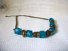 Retro Teal Blue Bronze Necklace 50820