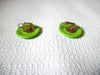 Retro Lime Green Earrings 50820