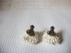 Vintage Big Faux Pearl Earrings 50820