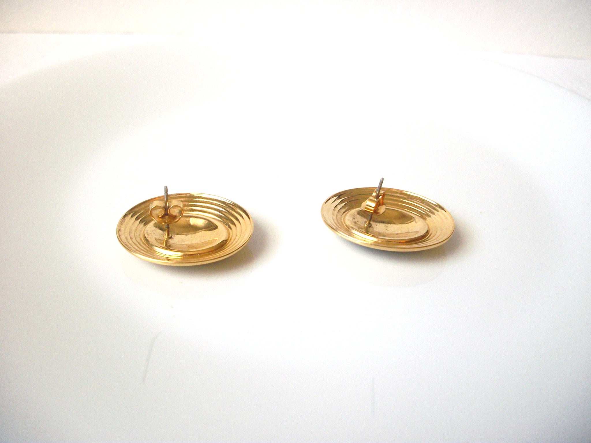 Retro Gold Blue Toned Earrings 111720
